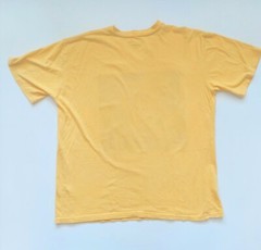 Abiyas Art V Neck Elephant Graphic T Shirt Adult Size Large Yellow