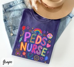 Peds Nurse Shirt Pediatric Nurse Medical Healthcare RN Unisex Graphic Tee