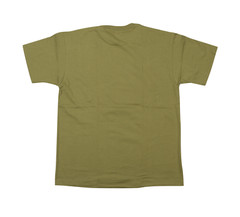 Deadstock Vintage 90s Mens 2XL Blank Short Sleeve T-Shirt Olive Green Cotton USA