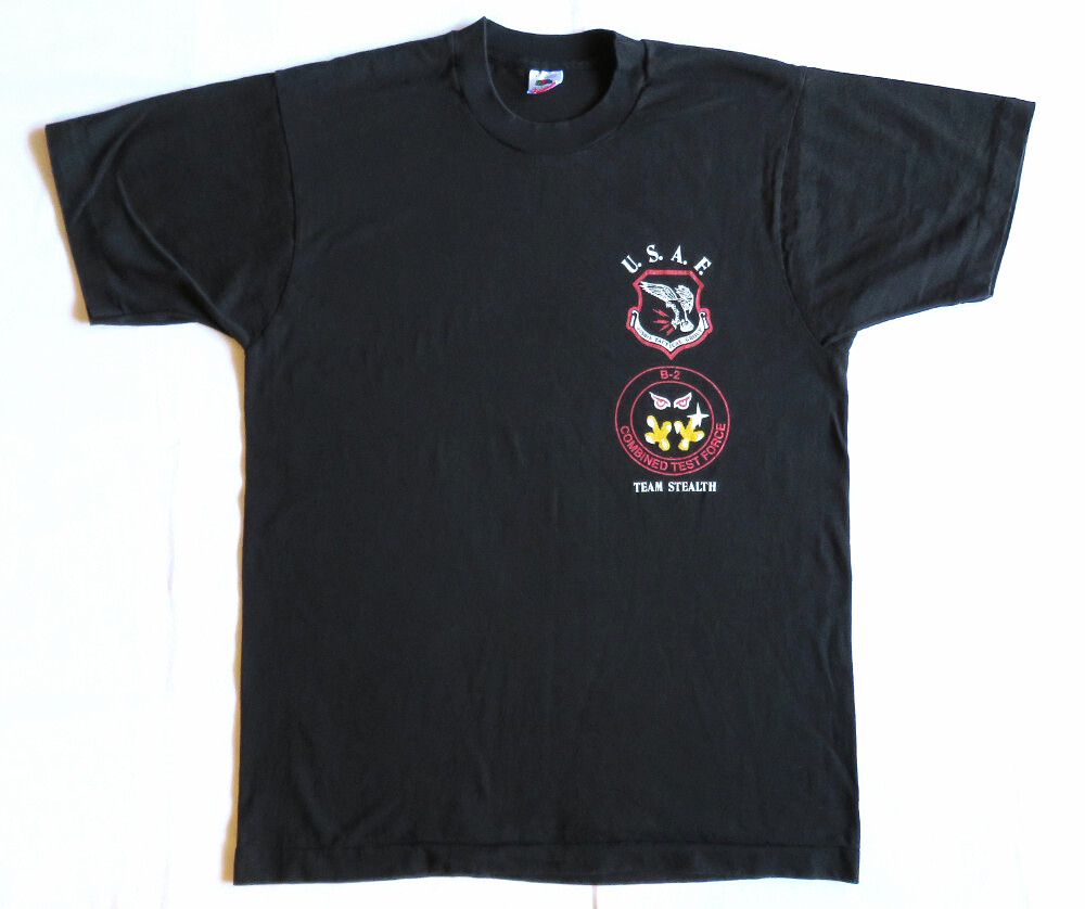 Team Stealth Air Force Vintage T Shirt 1980’s USA Military Tactical Group Bomber