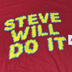 Full Send Steve Will Do It Shirt Mens Small Red Funny Graphic Streetwear Tee