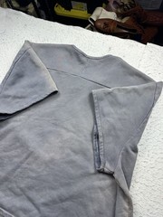 Men’s YZY Gap Yoke Faded Shirt 3XL Cotton Stone Grey Oversized