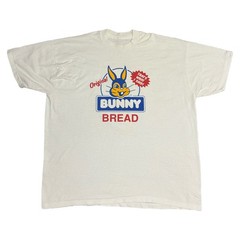 Vintage 90s Bunny Bread Promotional T Shirt 2XL Single Stitch Double Sided
