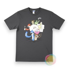 Regular Show T-Shirt Medium Heather Gray Port & Company Cartoon Network Graphic