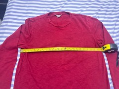 Seasalt Cornwall Allet Organic Cotton Long Sleeve T-Shirt – Red – Size L