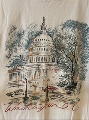 Vintage Delta Sz XL Washington DC T-Shirt US Capital Made In USA