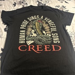 Creed 2024 Tour T Shirt Human Pride Sings a Vengeful Song Sold Out Tee L
