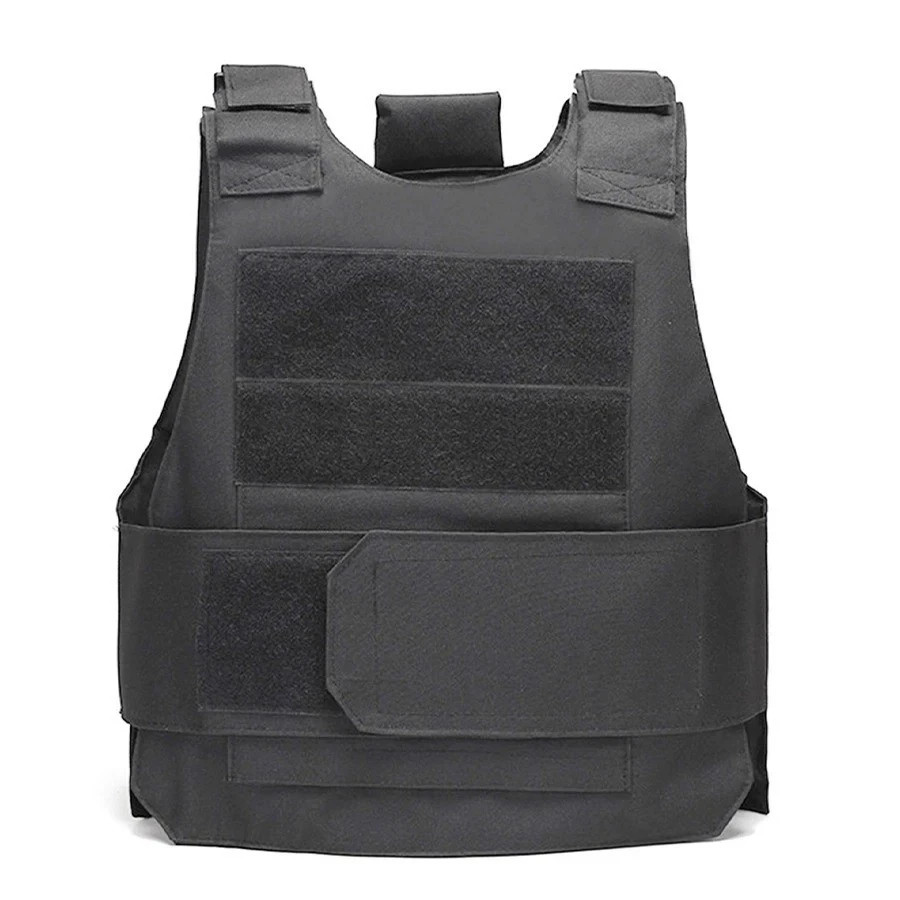 Body Bulletproof Vest Front Back Plates Armor Tactical Jacket Guard Security Kit