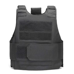 Body Bulletproof Vest Front Back Plates Armor Tactical Jacket Guard Security Kit