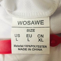 WOSAWE Cycling Jersey Men Women L Red White Blue Full Zip Vented Pockets Biking