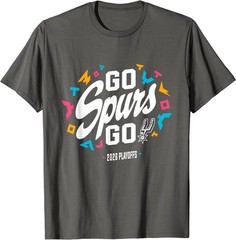 Go Spurs Go Basketball Season Game Day Basketball Fan T-Shirt