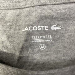 Lacoste Mens T Shirt Medium Heathered Grey Soft Feel M 21×28 Sleepwear