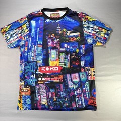 Drill Clothing Fresh Prints of Tokyo T-Shirt Mens Cyber Streetwear Neo-Noir Neon