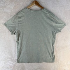 Banana Republic Men’s Size XL Solid Green Cotton Short Sleeve Fitted Vee
