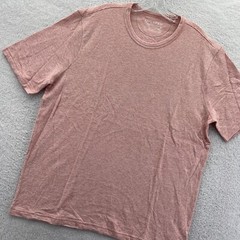 Faherty Striped Shirt Mens XL Orange Cloud Cotton Soft Short Sleeve Tee *B4 New