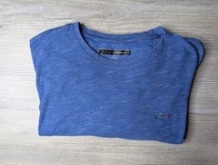 Greg Norman Shark Blue Heather Shorts Sleeve T-Shirt