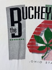 Vintage 80’s Ohio State The Buckeyes NCAA University Logo School Sports 2XL T