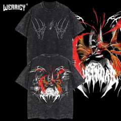 Wearicy Ichigo Kurosaki Bleach Vintage Unisex Oversize Washed Cotton T-shirt