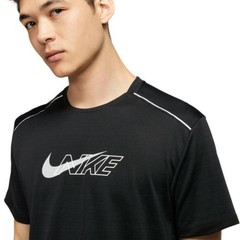 Nike Black Running Men’s Dri-Fit Miler Flash Short Sleeve Tee Shirt Size XL NWT