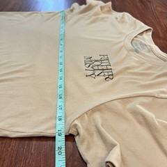 Father John Misty T-Shirt Size Medium Tan Cream Double Sided Presentation Tee