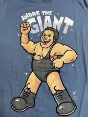Andre The Giant Cartoon Image 2019 T Shirt Men’s M WWE Blue Soft feel