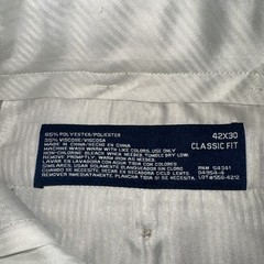 NWT Stafford Men’s 42 x 30 Classic Fit Flat Front Year Round Trouser Pants $70