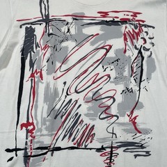 Art Vintage 80s Rachel McLish Shirt XL Single Stitch Abstract The Body Co USA