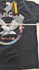 Rhude Notting Hill Eagle Tee M Vintage Black Boxy Fit Graphic T-Shirt Luxury