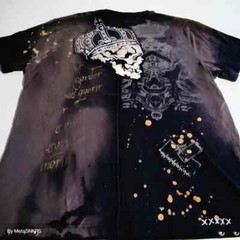 Rebel Spirit T Shirt Men’s XXL Black White Grey Gold Royal Skull Streetwear Used