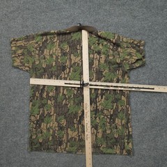 Vintage Camouflage T Shirt Adult Medium Brown Green Tree Bark Ace Sportswear 80s