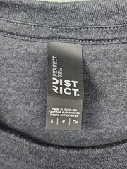 District Shirt Mens Small Gray Perfect Tri Long Sleeve Crewneck Tee Casual