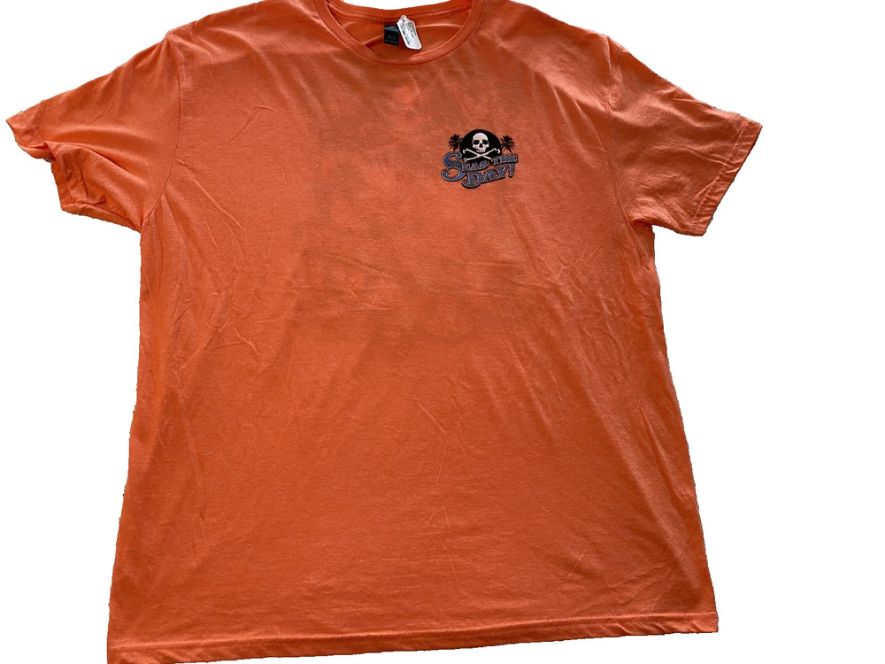 JOE BLOW TEES from SHERPERS “SEAS THE DAY!”, 2XL, TANGERINE, NWT & FREE SHIP