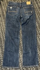 ABERCROMBIE & FITCH Men”s Jeans Classic Straight Distressed Worn Washed 33×32