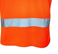 Mens Hi Vis Workwear T-Shirt High Visibility Tee Reflective Safety Security Top