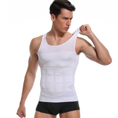 Men Abs Tummy Control Slimming Body Shaper Undershirt Male Mesh Tank Top Vests