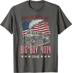Big Boy 4014 American Steam Train Vintage Men Women T-Shirt