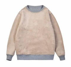 Men’s Winter Warm Sherpa Lined Sweatshirt Long Sleeve Pullover Casual Sweatshirt