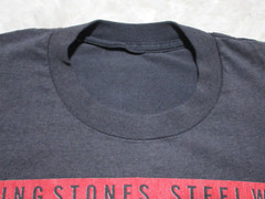 Rolling Stones Shirt Adult Medium Black Steel Wheels The North American Tour 89