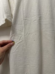 Vintage Quicksilver Double Sided White T-Shirt Mens Medium Distressed Grunge Y2K