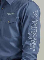 Wrangler® TEAM LOGO BIJOU BLUE – MENS SHIRT