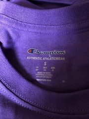 Bulk Lot Of 17 New Champion 100% Cotton T-Shirt T425 Purple Tagless SMALL