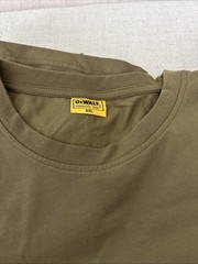 Genuine DEWALT Camo Green Coolmax Short Sleeve Flag Graphic Logo T-Shirt Sz 2XL