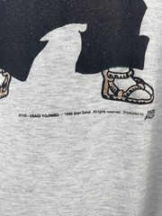 Vintage 90s Comic Images Usagi Yojimbo Stan Sakai Anime Grey Tee Size 2XL