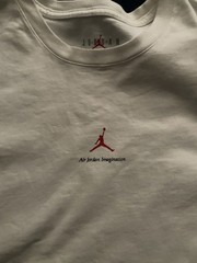Jordan Men’s L White Short Sleeve Crew Neck Jumpman Graphic T-Shirt