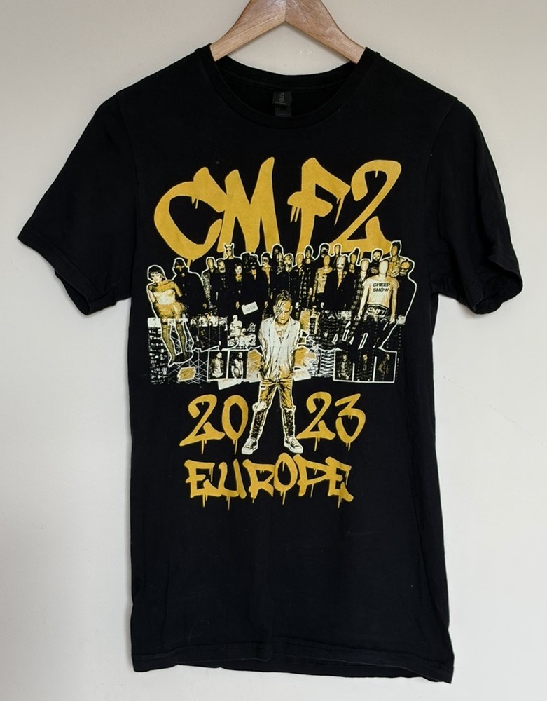 Corey Taylor CMF2 Europe 2023 Tour Tshirt Mens Small Black Slipknot Stone Sour