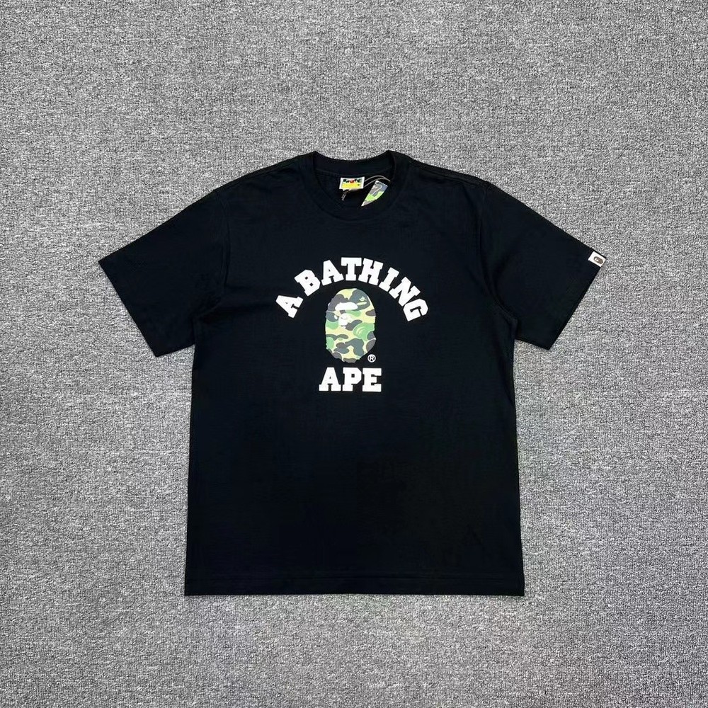 A Bathing Ape Camo Ape Head Logo Short Sleeve T-Shirt Men Women Casual Cotton