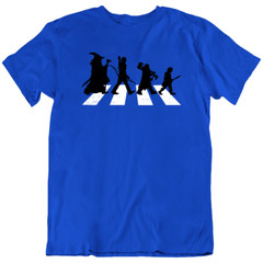 Abby Road Gandalf Elf Dwarf Hobbit Frodo Lord of the Rings Funny T Shirt Gift