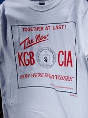 Reprint of vtg KGB CIA Shirt USA USSR Russia Ukraine Gorbachev Putin Biden Trump