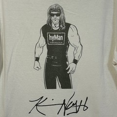 Kevin Nash Jackknife Creamsicle Double Sided Large T-Shirt Wrestling NWO WWF WWE