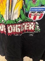 Vintage 1994 Dennis Anderson Grave Digger Monster Truck Graphic T-Shirt